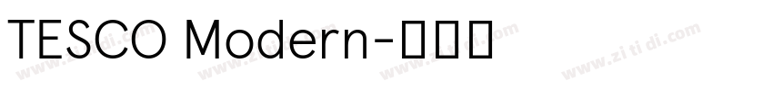 TESCO Modern字体转换
